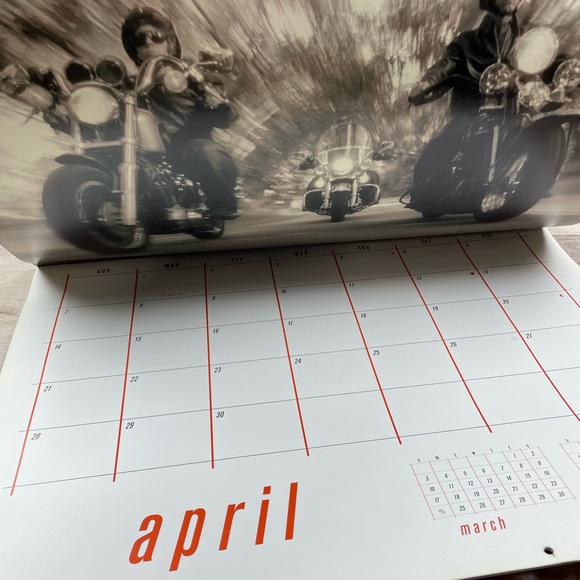 Harley Davidson 2002 Wall Calendar Motorcycles Use Again in 2030! Y2K - Picture 9 of 16